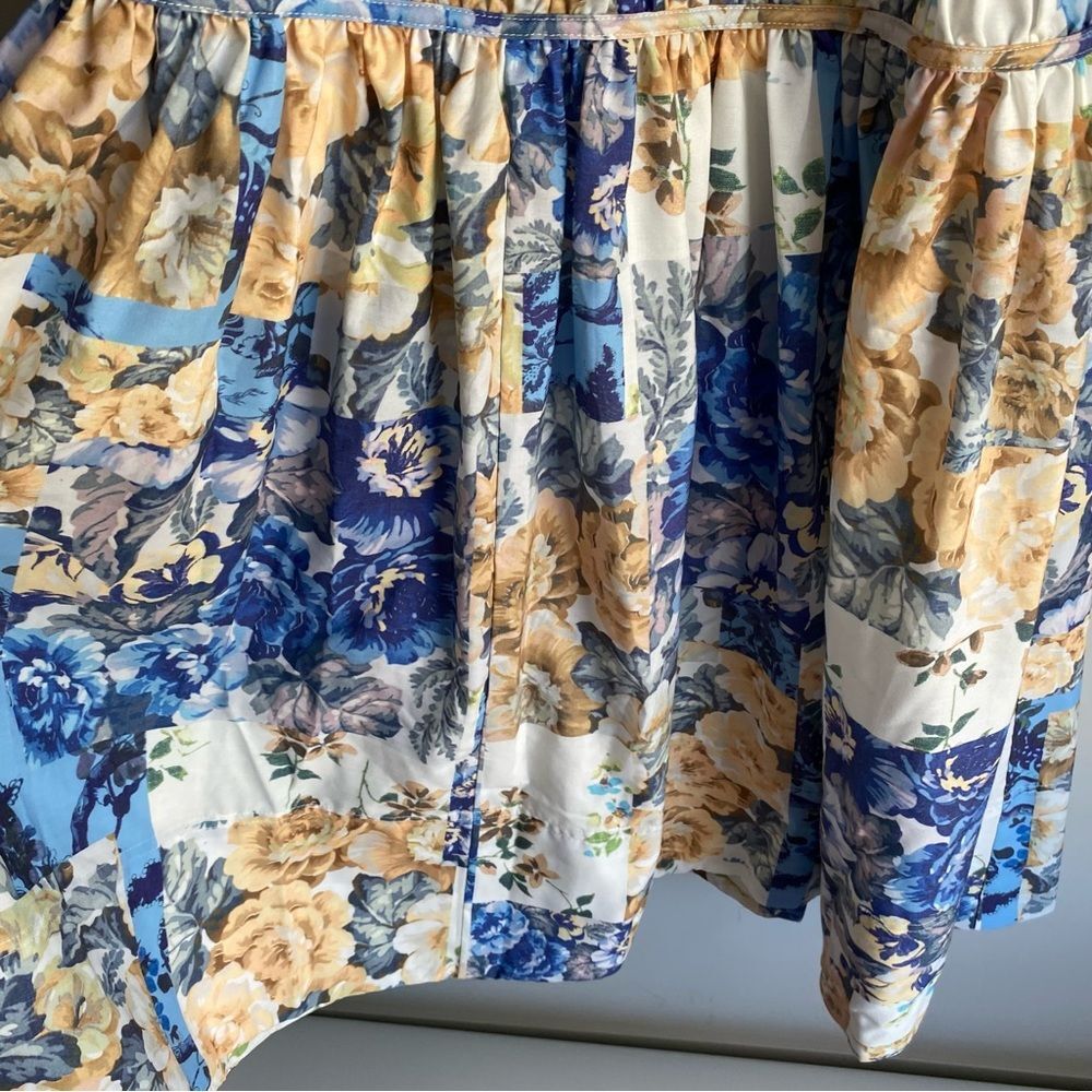 Showpo EMILY MIDI DRESS - PLUNGE TIERED MIDI IN PATCHWORK FLORAL - Picture 6 of 9